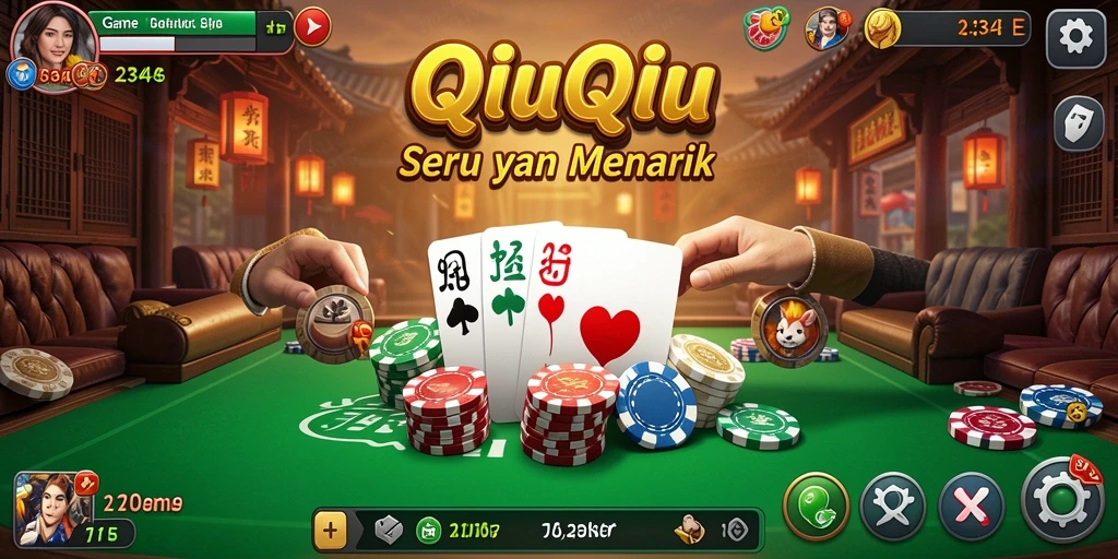 Screenshot gameplay QiuQiu yang menarik dan interaktif.