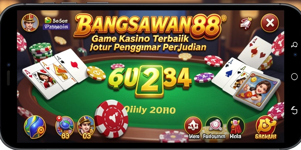 Screenshot gameplay BANGSAWAN88 menampilkan momen seru di kasino.