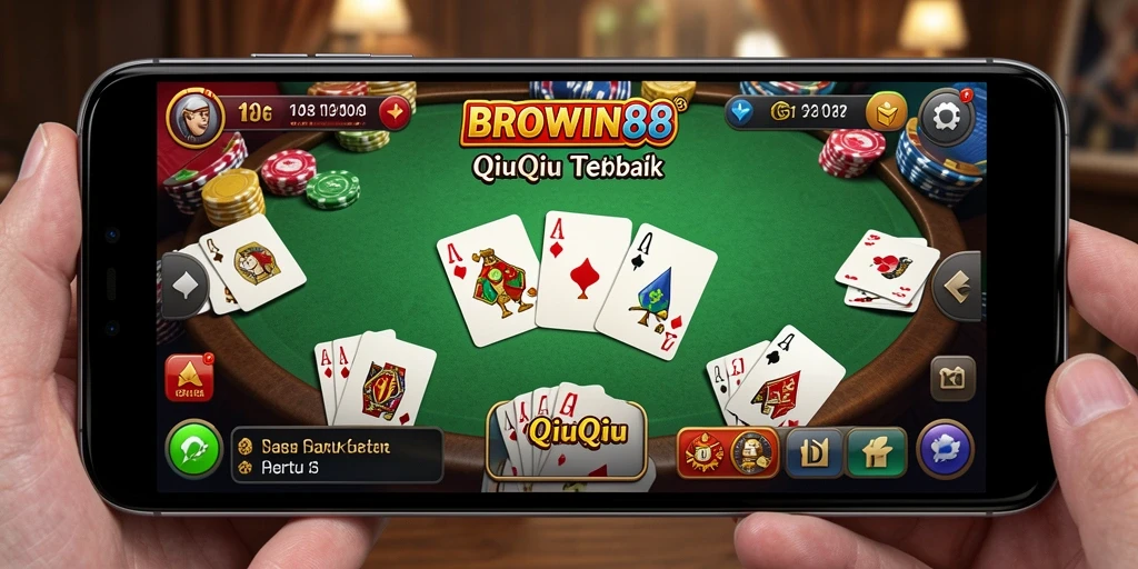Tampilan gameplay QiuQiu yang menarik dan interaktif.