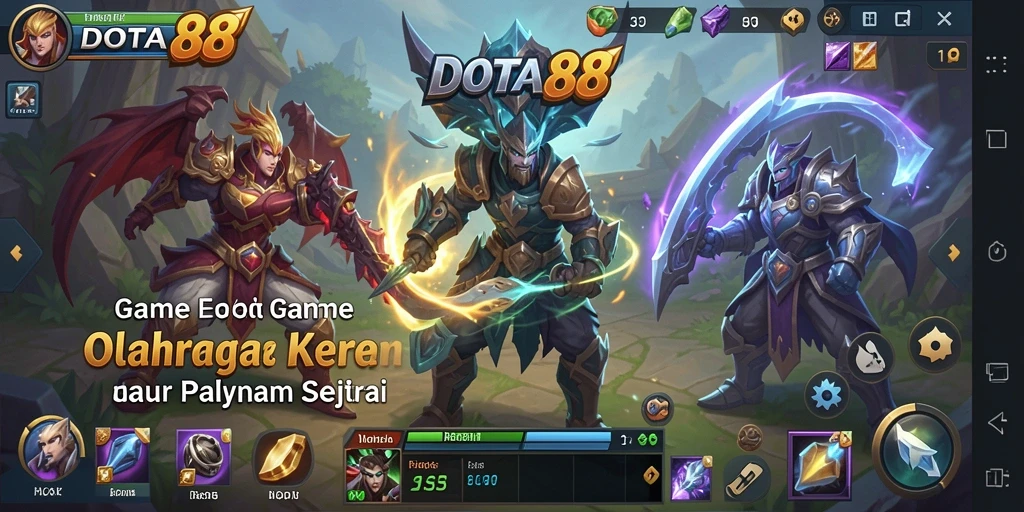 Tampilan gameplay DOTA88 yang seru dan penuh aksi.