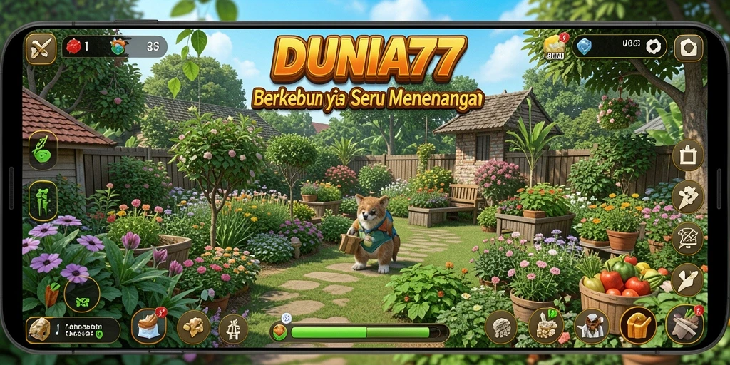 Tampilan menarik dari gameplay DUNIA77 yang penuh warna dan interaktif.