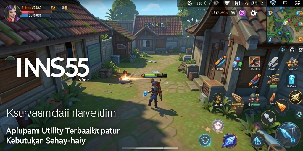 Tampilan antarmuka aplikasi INS55 yang mudah digunakan.