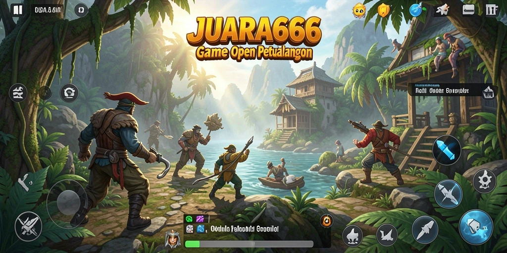 Screenshot gameplay JUARA666 menampilkan dunia terbuka yang memukau.