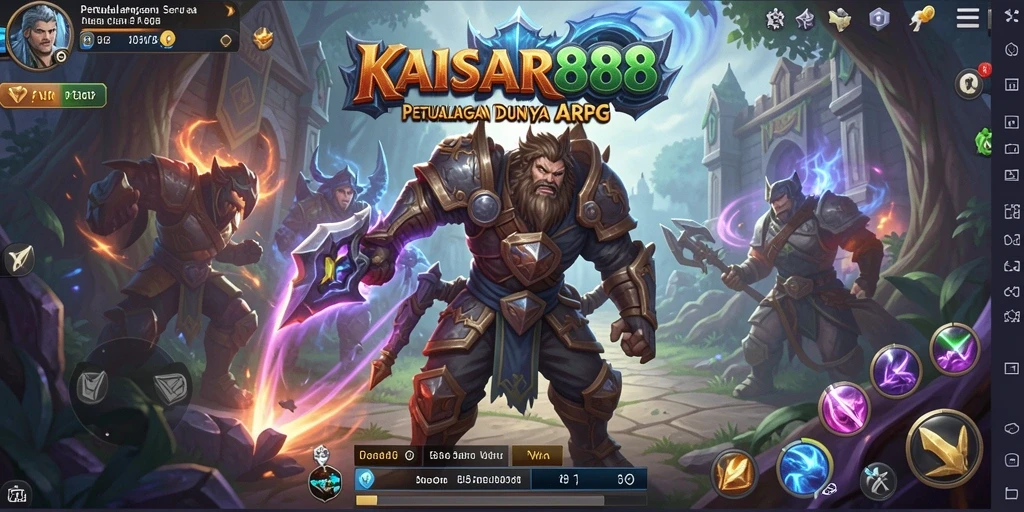 Tampilan menarik gameplay ARPG dalam KAISAR888.
