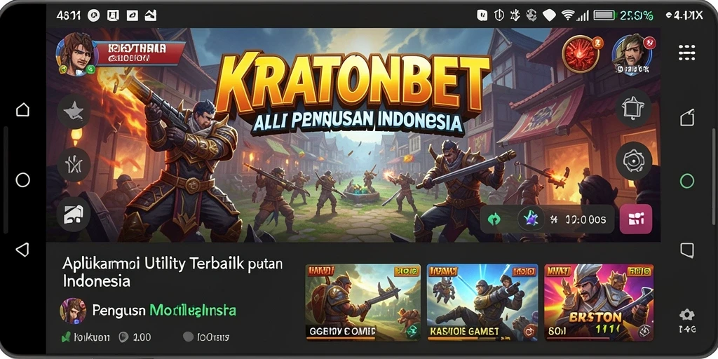 Tampilan antarmuka KRATONBET yang ramah pengguna dan mudah dioperasikan.