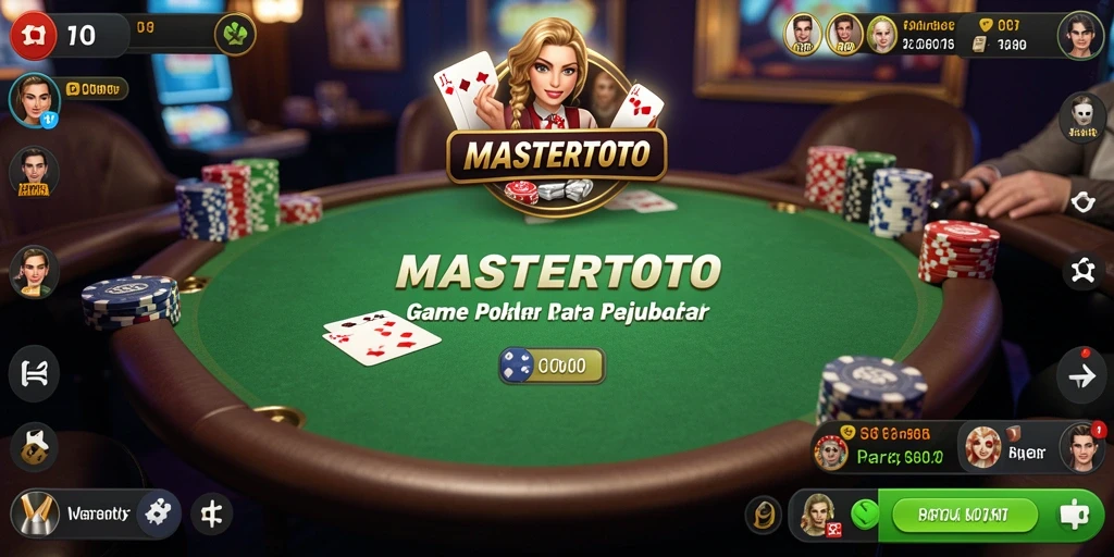 Gameplay MASTERTOTO yang intens dan menyenangkan dalam permainan Poker.