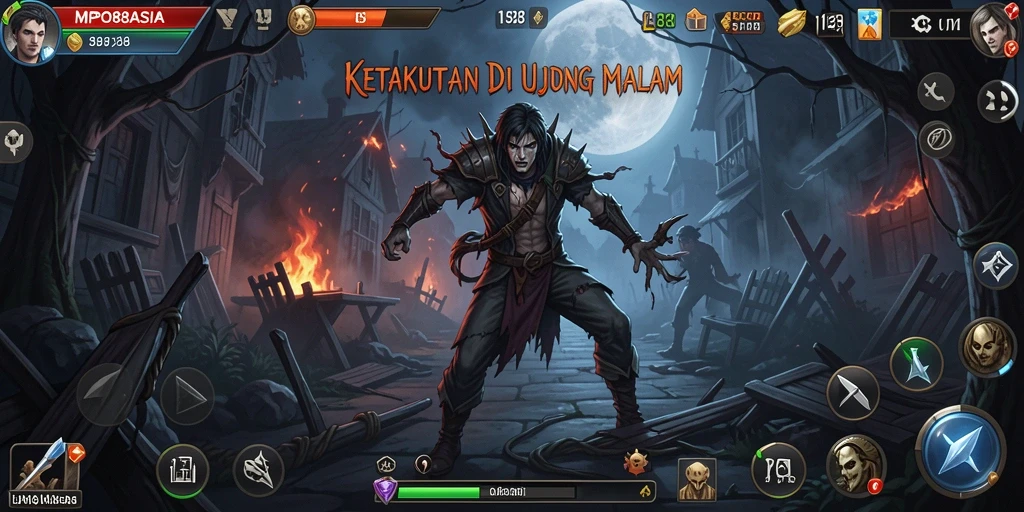 Screenshot MPO88ASIA menampilkan suasana gelap dan menegangkan dalam gameplay.