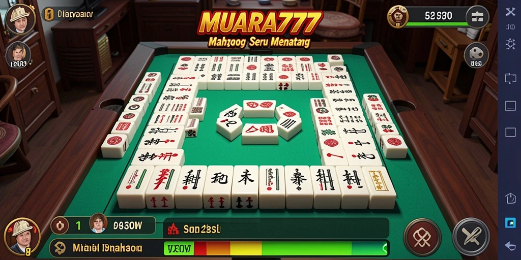 Tampilan gameplay seru dari MUARA777 yang menampilkan Mahjong.