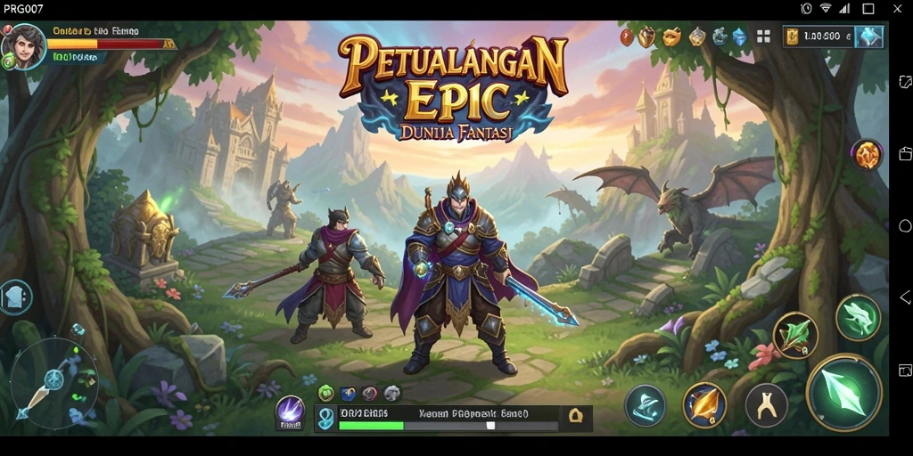 Tampilan menarik dari gameplay RPG PRG007 yang mengasyikkan.