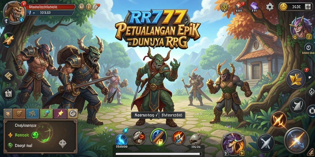 Screenshot RR777 menampilkan aksi seru dalam petualangan RPG.